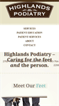 Mobile Screenshot of highlandspodiatry.com